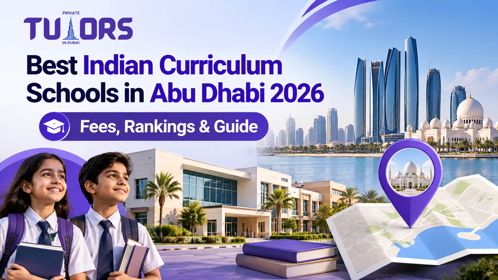 Parent and child reviewing Indian curriculum school options in Abu Dhabi