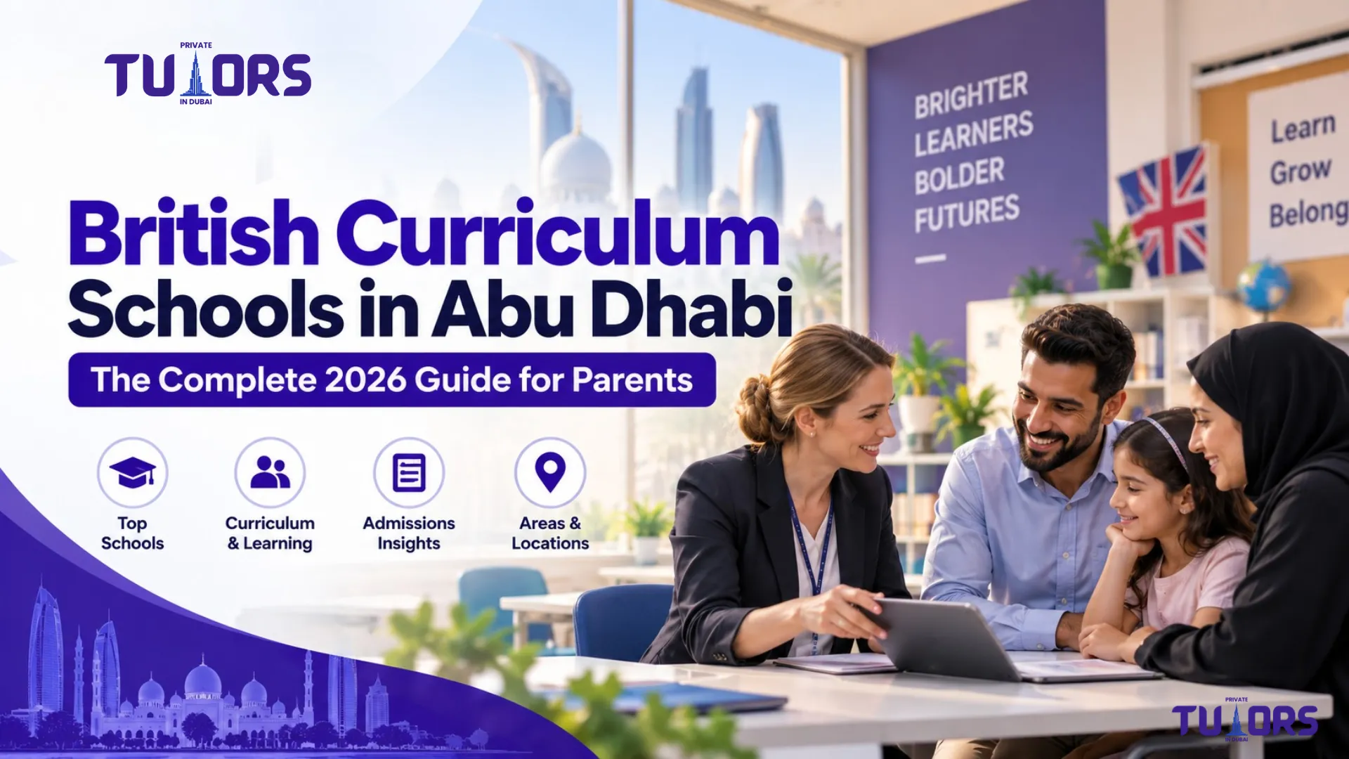 Students studying at a British curriculum school in Abu Dhabi